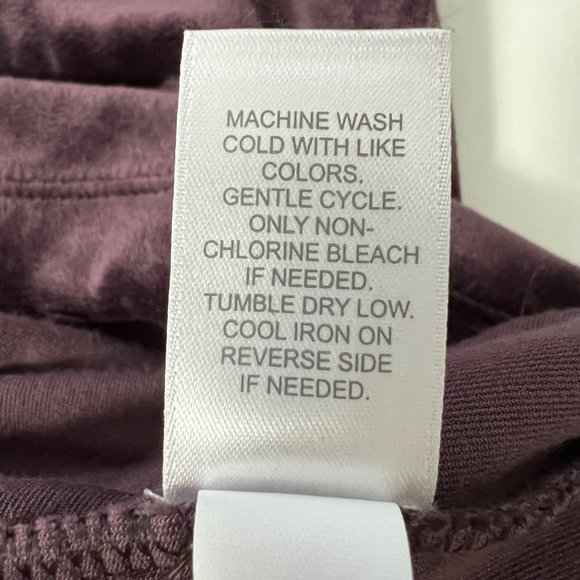 J Jill Pure Jill Womens Crushed Velour Cowl Neck Tunic Top Purple size Medium - Picture 8 of 10